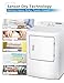 BLACK+DECKER 7.0 Cu. Ft. Front Load Dryer, Clothes Dryer with LED Display and Dial Control, 5 Senor and Manual Dry Selections, Wrinkle Care, 240V, BLD67ME, White