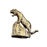 SOLUSTRE Messing Tiger Figurine Kleine Dekorative Tiger Statue aus Langlebigem Material für...