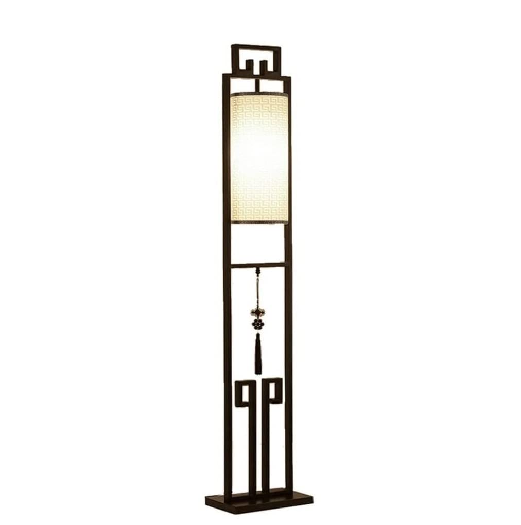 CVdrtyED Standing Lamp Floor Light Creative New Chinese Wrought Iron Lamp Antique Fabric Table Simple Living Room Bedside Bedroom Living Room