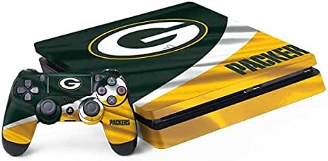 Skinit Decal Gaming Skin Compatible with PS4 Slim Bundle - Officially Licensed NFL Green Bay Packers Design