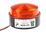 Leuchtmelder RS PRO / 110mA Orange Xenon Signalleuchte, Blitz-Signal, Bolzenmontage, Oberflächenmontage, 10→ 100 V dc,
