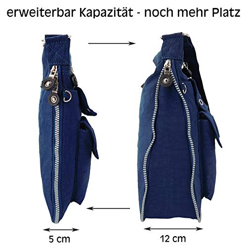 Ekavale - lichte schoudertas voor dames - praktische crossbody tas - met veel vakken - waterafstotende schoudertas voor dames - Image 4