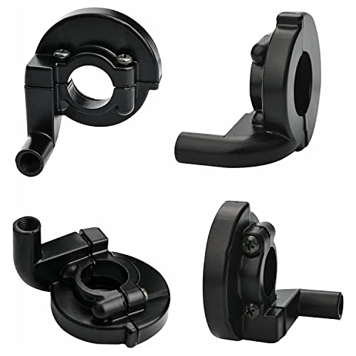 APIELE Motorradgriff Motorrad Lenkergriffe 7/8 22mm Motorrad Gasgriff with Griff + Kabel + Gasklemme Ersatz für ATV Quad 50cc 90cc 110cc 125cc 150cc 200cc 250cc Pitbike Dirtbike Mini Bike