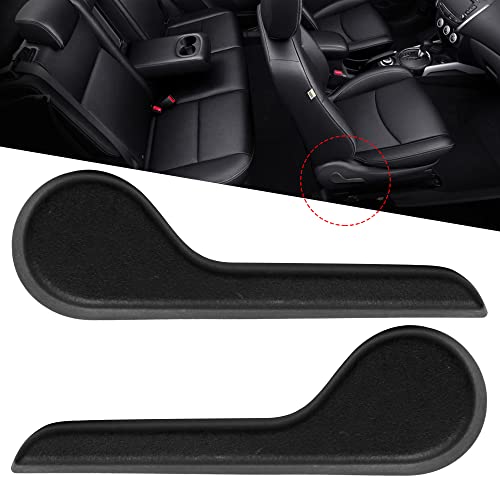 HUSUKU Seat Recliner Handle LH Driver Side RH Passenger Side Front Ebony for 2007-2013 Chevy GMC Pickup Truck SUV (Black) Replaces：15232594 15232598 OE GM-2511A-FL OE GM-2511B-FL