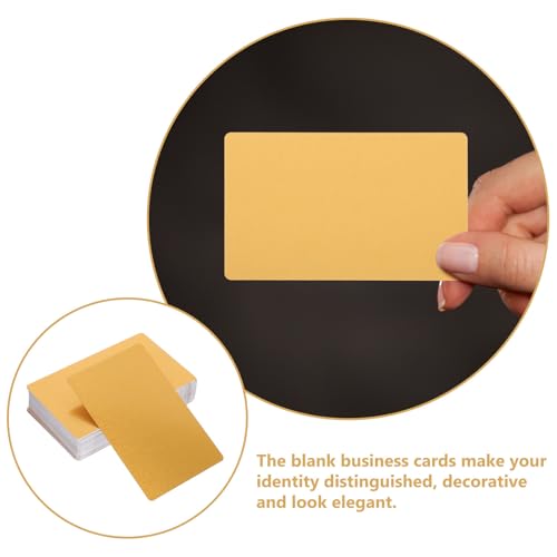 Tarjetas metálicas doradas Toddmomy con diseño simple y elegante de aleación de metal 3