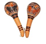 maracas letra karaoke  Juego de 2 maracas (cáscara de calabaza)