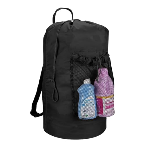 xowwyue Mochila Para La Ropa | Bolsa Cesta Con Cierre De Cordón - Mochila Cesta para Ropa de Lavandería Dormitorio Universidad - Para Baño Camping Armario Dormitorio Lavandería Viaje Apartamento