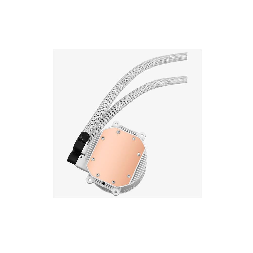 Aerocool MIRAGEL120W, Raffreddamento a Liquido per CPU, Ventola ARGB da 120 mm, TDP 200W, Bianco