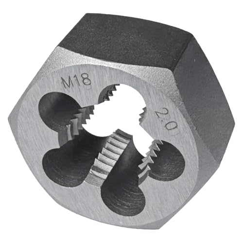 Yamesh M18 x 2 Hex Die Rethreading Die Thread Die Carton Steel For Right Hand