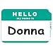 C-Line Pressure Sensitive Peel and Stick Badges, Hello My Name Is, Green, 3.5 x 2.25 Inches, 100 per Box (92233)