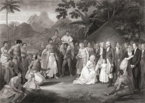La cession de Matavai à Tahiti au capitaine James Wilson. Au début des années 1800, le capitaine Wilson et les membres de la London Missionary Society ont navigué le bateau Duff autour du Pacifique à