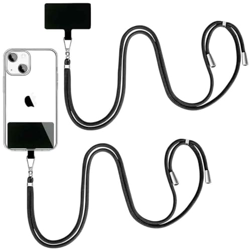 Cadena Universal,Ajustable Desmontable,Cadena para Smartphone para desplazamientos, Cordón para Universales Celular Teléfono Cadena Correa de Cuello Cuerda para teléfono móvil