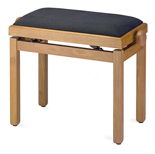 Classic Cantabile tabouret de piano chêne mat - Les Beatles, Paul McCartney, John Lennon, RIngo Starr, George Harrison Classic Cantabile tabouret de piano chêne mat