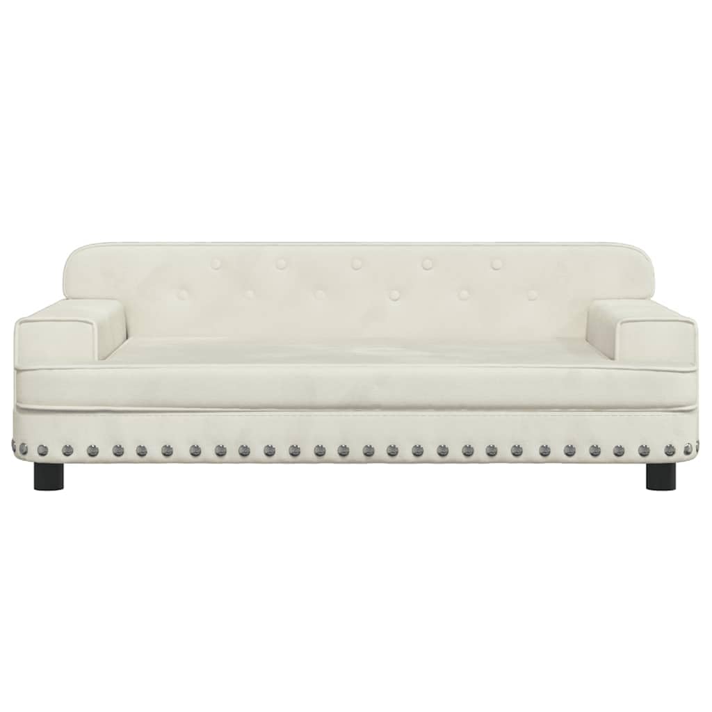 Genérico Cama para Perros de Terciopelo Crema 90x53x30 cm,Producto para Mascotas y Animales,Productos para Mascotas,Productos para Perros,Camas para perros-171874