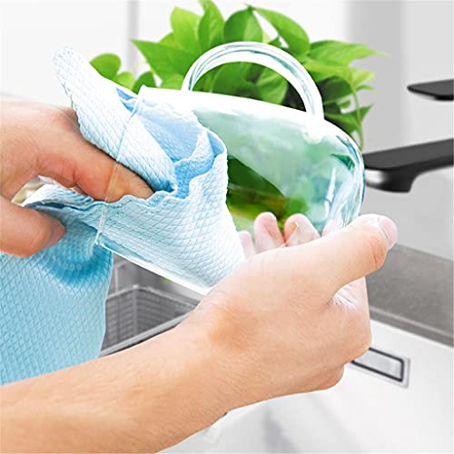 Asciugatura veloce asciugamani da cucina in fibra 8pcs Multicolor Kitchen Dishcloth Multiple Sizes(30 * 30cm) - immagine 5