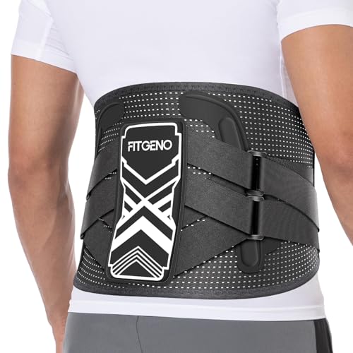 Fit Geno Back Brace for Lower Back Pain Relief: (Medium)