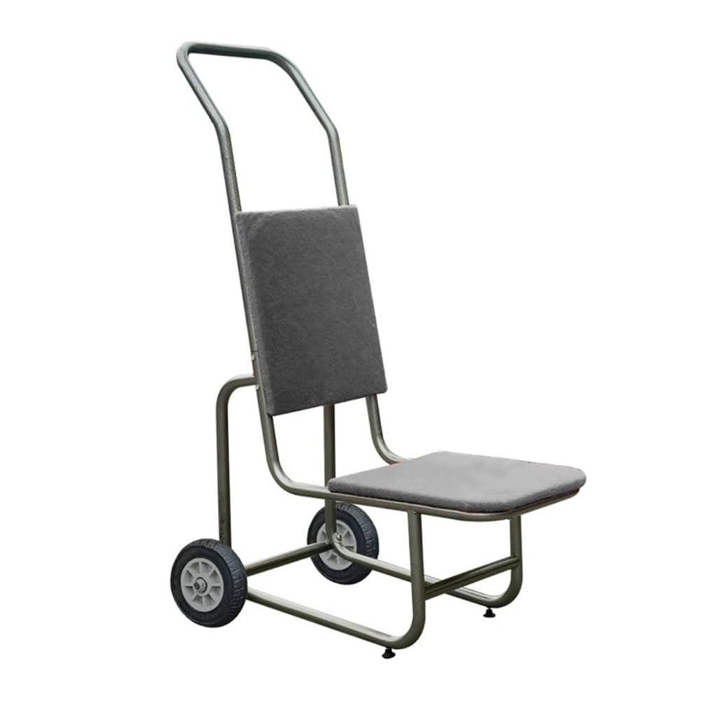 ERSINIAN Chair Dolly,Stack Chair Cart, Heavy-Duty Metal Chair Trolley for Large Events, Storage Dollies with Rubber Wheels