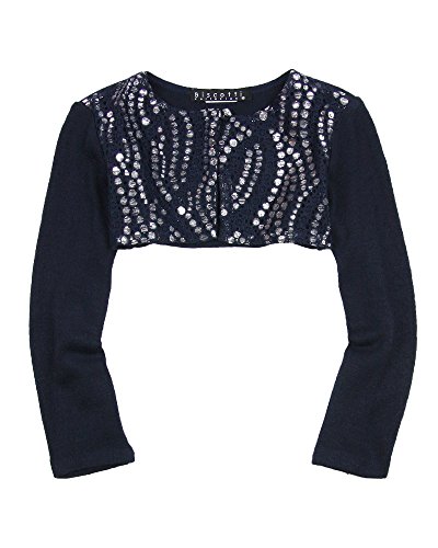 Biscotti Little Girls' Shooting Stars Knit Shrug, Sizes 4-6 (5) Navy
