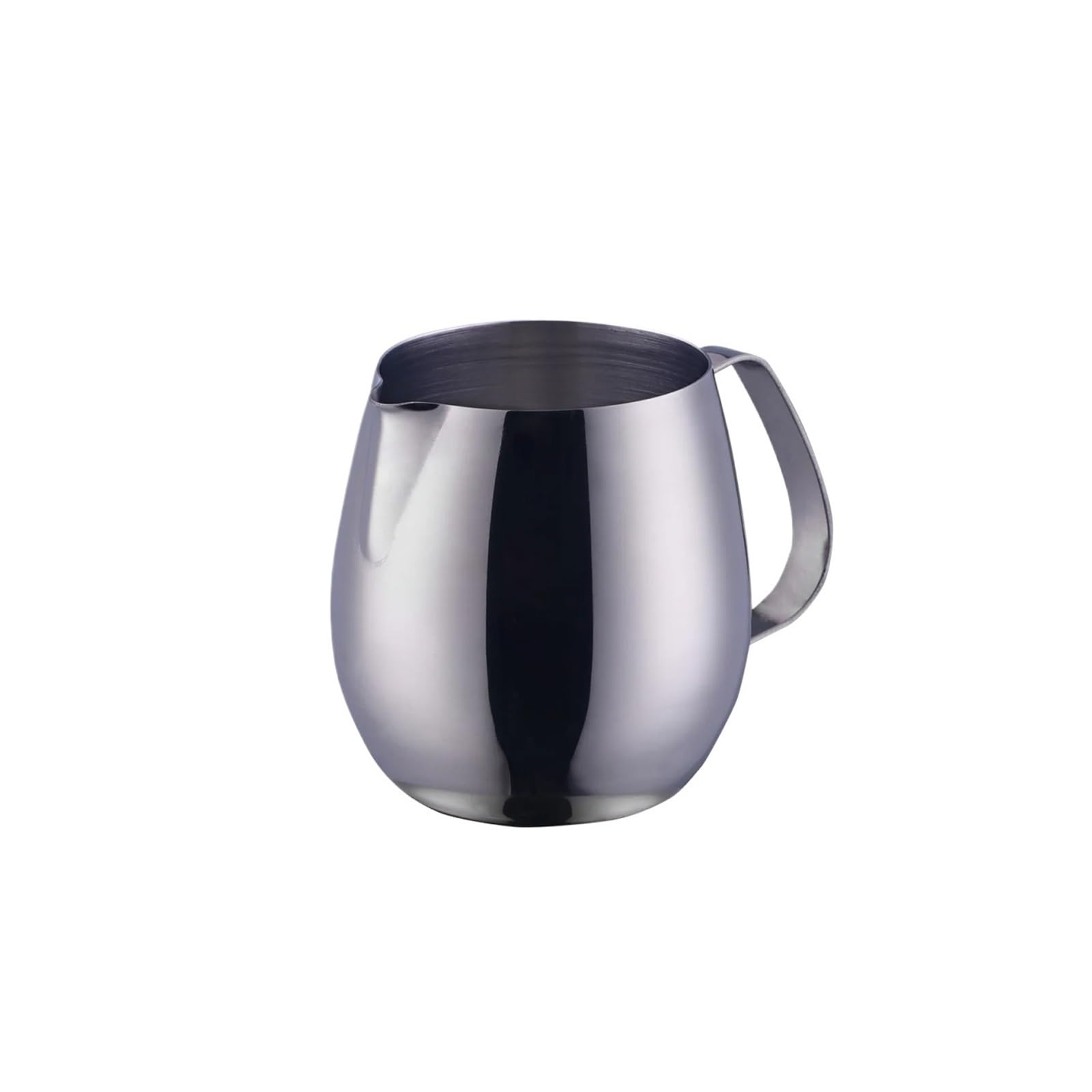 Brocca for schiuma di latte in acciaio inossidabile da 10 once - Beccuccio precisione 300 ml for Latte Art(300ml-silver)