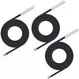 Greluma 3 Stk 18B20 Temperatursensor, 1M wasserdichter digitaler thermischer Sondensensor für Arduino