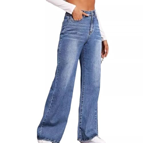 SESERAGI Straight Leg Jeans Tall Loose Sweatpant High Waisted Pants Womens Trousers