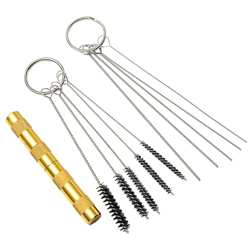 Kit de limpieza para aerógrafo | Herramienta de limpieza de pinceles | Agujas boquillas de acero inoxidable potente portátil | Para artistas domésticos y de trabajo