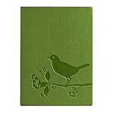 Eccolo Essential Collection 5 x 7 Inches Lined Journal, Bird and Flower
