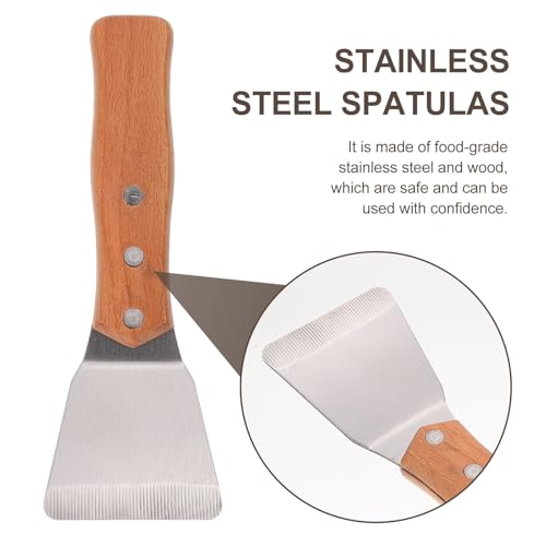 Raspador multiusos CRAFTHROU de acero inoxidable y mango de madera 4