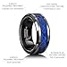 XIIDENG 6mm 8mm Silver/14K Gold/Black Tungsten Carbide Men's Fashion Wedding Ring Suitable for Daily Wear Sizes 7 to 13