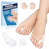 4 Paires Redresseur Orteil,Correcteur Hallux Valgus,Correcteur d’Orteils Pour Femmes et Hommes,Séparateur d'Orteils en Silicone,Redresser les Orteils,taille universelle