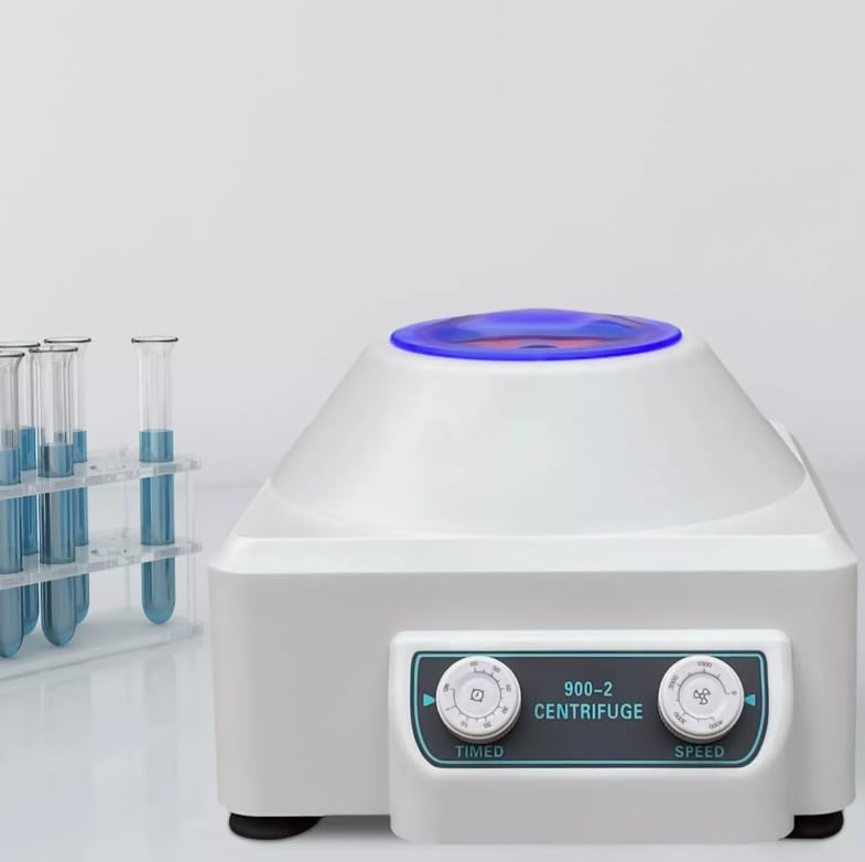 Centrifugadora eléctrica de escritorio digital Centrífuga de mesa con tiempo y velocidad ajustable para hospitales laboratorios bioquímicos 23 x 25,8 x 17 cm
