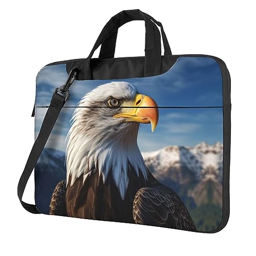 Sac ordinateur portable aigle chauve à grande capacité avec bandoulière