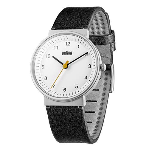 Braun Women Analog Quartz Watch With Leather Strap Bn0031Whbkl, White, Strap #TOP1
