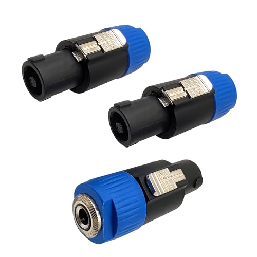 Adaptateur Speakon mâle vers connecteur 1/4 femelle pour éviter les coupures de son en public