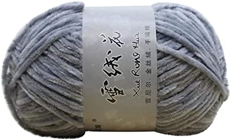 FeiliandaJJ(TM) Chunky Crochet Knitting Yarn,100g Cotton Double Knitting Yarn,100% Soft Velvet Wool Crochet Yarn for Scarf,Hat,Gloves,Weaving,Knitting & Crochet (J)