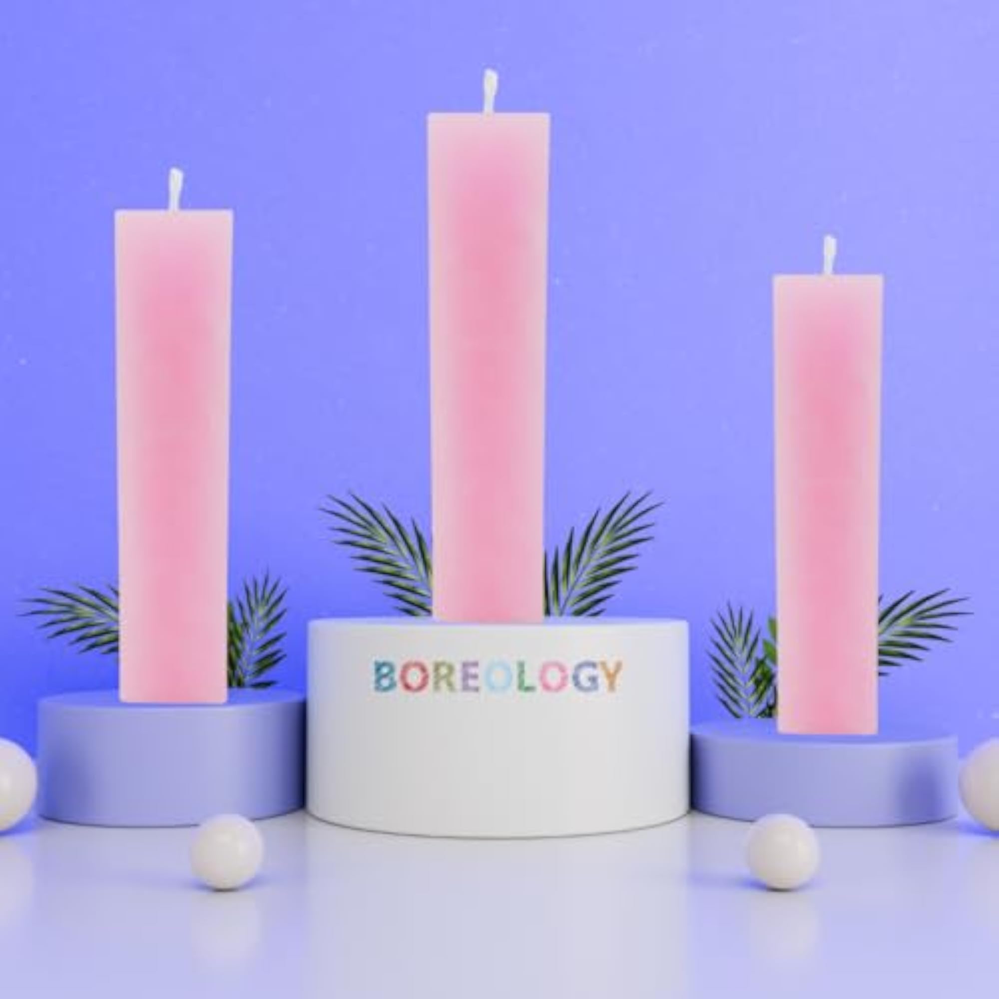 Standard Square Candle, Unscented for Parties