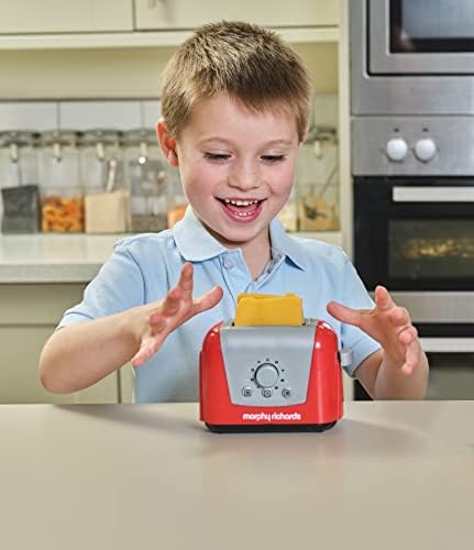 Casdon Morphy Richards Toaster | Pop-Up Toy Toaster For Children Aged 3+ | Includes 2 Pieces Of Pretend Toast For Realistic Play!