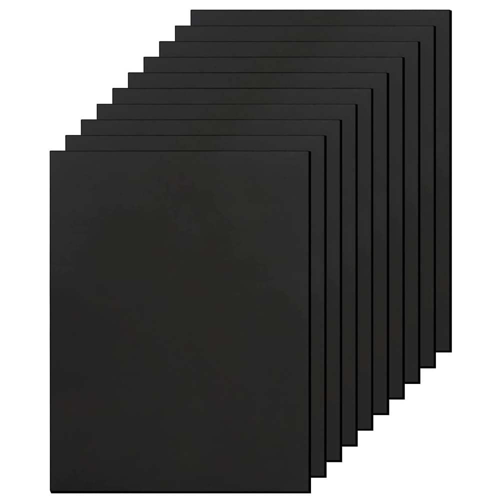 10 szt. Czarne arkusze pianki EVA 30x21cm dla majsterkowiczów rzemiosło modelowanie rekwizyty do cosplay(210x300x5mm)