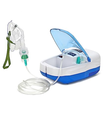 Image of Dr. Care Compressor Nebulizer with adult and child mask for Comprehensive Respiratory Treatment for All Ages