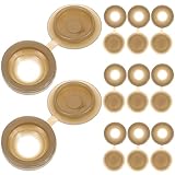 MAGICLULU 100pcs Mocha Gold Decorative Screw Caps Hinged Furniture Screw Covers Dustproof Protection