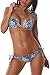 Produktbild Plunge Träger-Bikini im Blauen Leo-Look, Petrol 38