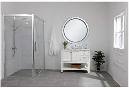 Elegant Decor Helios 42" Round Hardwired LED Bathroom Mirror with Touch Sensor