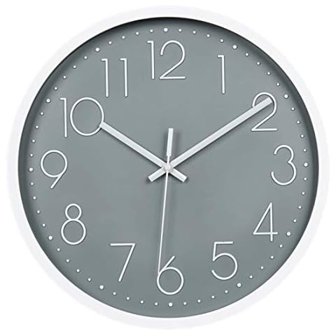 Topkey 12" Silent Non-Ticking Wall Clock Cover