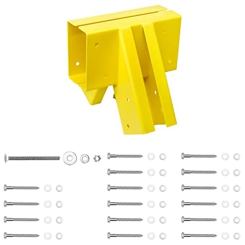 ONECHOI Swing Set Brackets 10" Swing Bracket Bolt-Thru Construction Swing Set with 3MM Thickness Heavy Duty DIY Wood Swing Set Middle Bracket Maximum Protection of Children's Safety (1 Pack) Cover