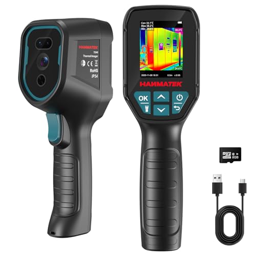 Image of HANMATEK Thermal Imager, 96×96 IR Sensor with TISR 240×240 Super Resolution, -4°F to 1022°F, 25Hz Infrared Camera, Type-C Rechargeable, IP54 for Electrical, HVAC & Building Inspection Ti240