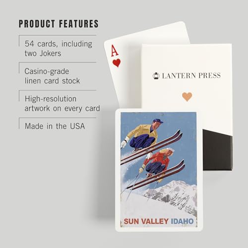 Baraja de 52 cartas tamaño póker Lantern Press miniatura 3