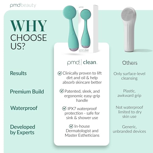 Pmd Clean - Dispositivo Intelligente Per La Pulizia Del Viso Con Spazzola In Silicone E Massaggiatore Anti-Invecchiamento - 7