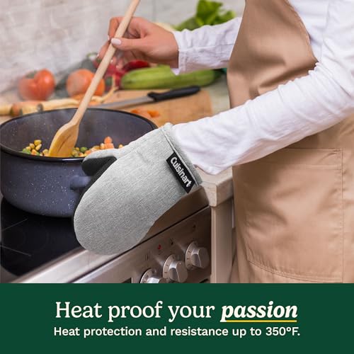 Image of Cuisinart Mini Oven Mitts, 2-Pack, Neoprene Grip, Heat Resistant 350F