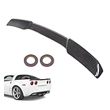 ALMULOO Rear Trunk Spoiler Wing Compatible with 2005-2013 Chevrolet Corvette C6 Rear, Upper Lid Wing Spoiler Lip Plastic(ABS) Carbon Fiber Printing
