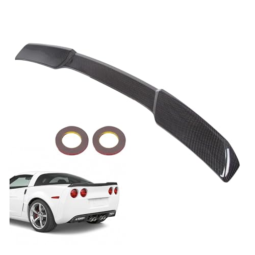 Rear Spoiler Is Out Of Adjustment - 2019 Chevrolet Corvette ZR1 5 ALMULOO Rear Trunk Spoiler Wing Compatible with 2005-2013 Chevrolet Corvette C6 Rear, Upper Lid Wing Spoiler Lip Plastic(ABS) Carbon Fiber Printing